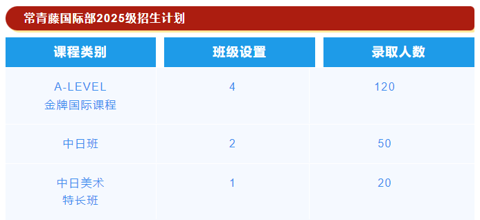 張家港市常青藤實(shí)驗(yàn)國(guó)際部2025年招生簡(jiǎn)章