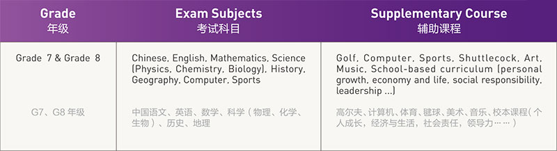  深圳富源國際學校劍橋國際初中課程