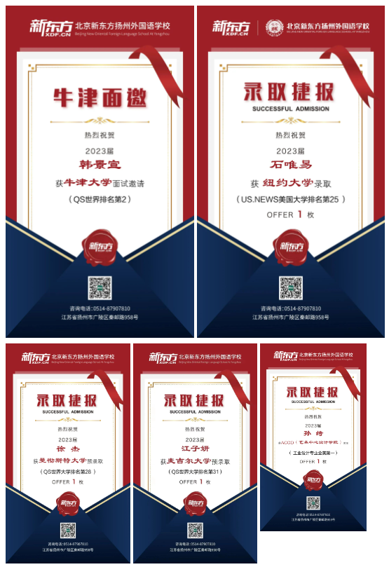 北京新東方揚(yáng)州外國(guó)語(yǔ)學(xué)校2023屆畢業(yè)生早申情況匯總及分析